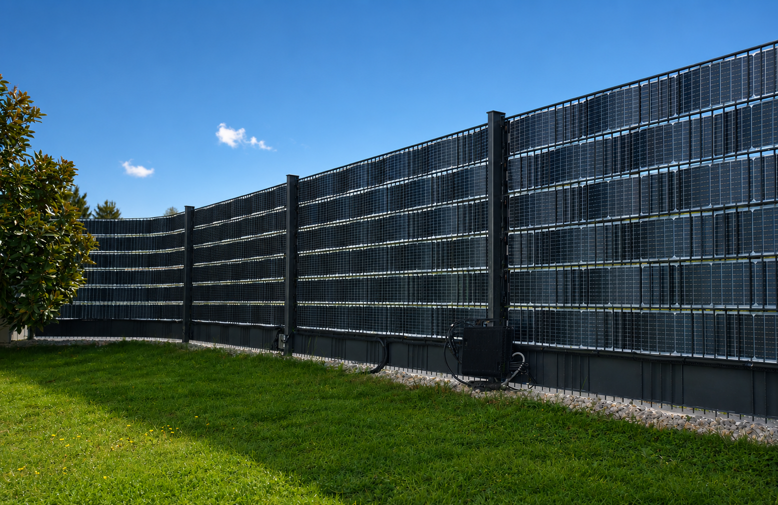 Solarzaun Vergleich 2026 – PV-Zaun mit integrierten Photovoltaik-Modulen im Garten
