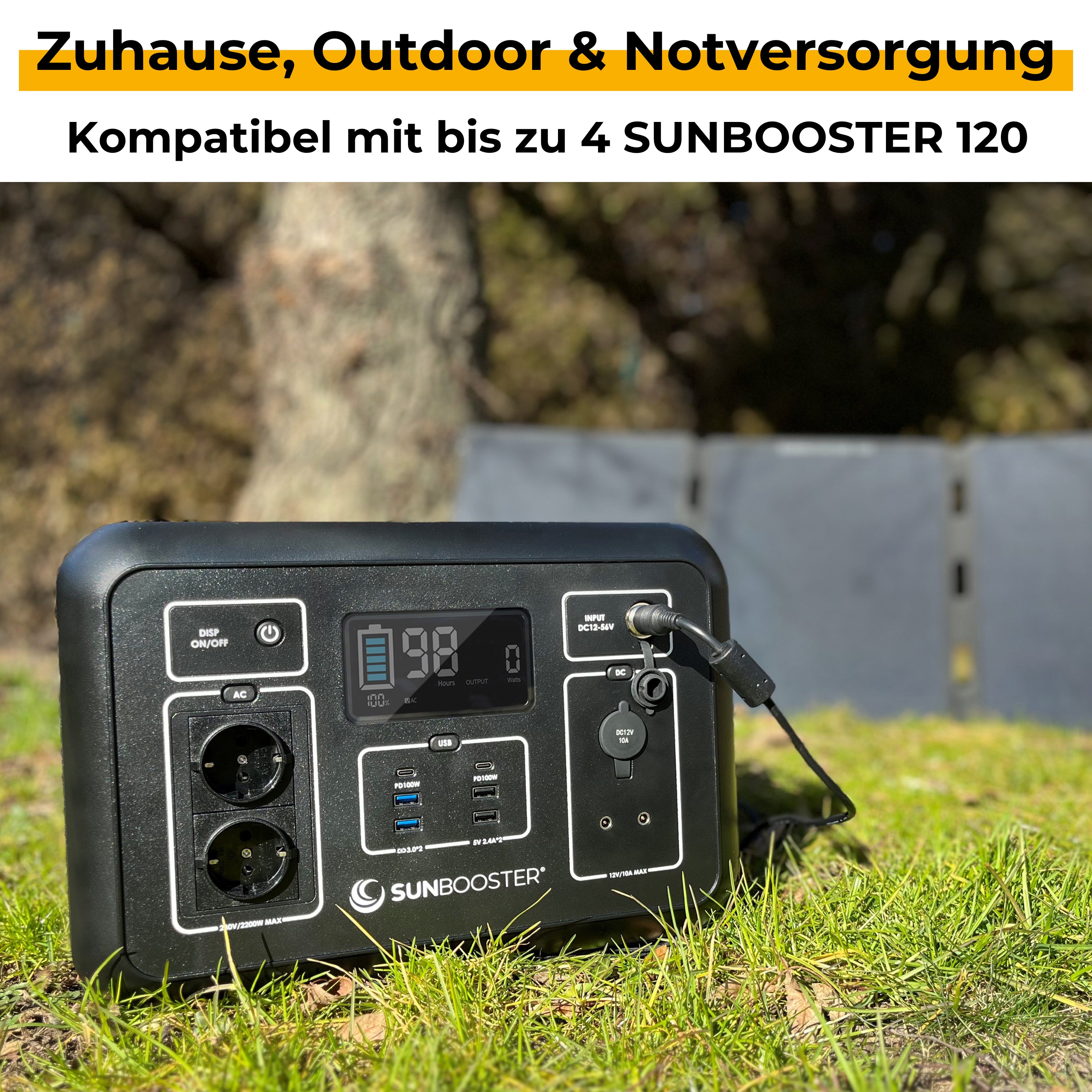 SUNBOOSTER 120 + POWERSTATION 2200