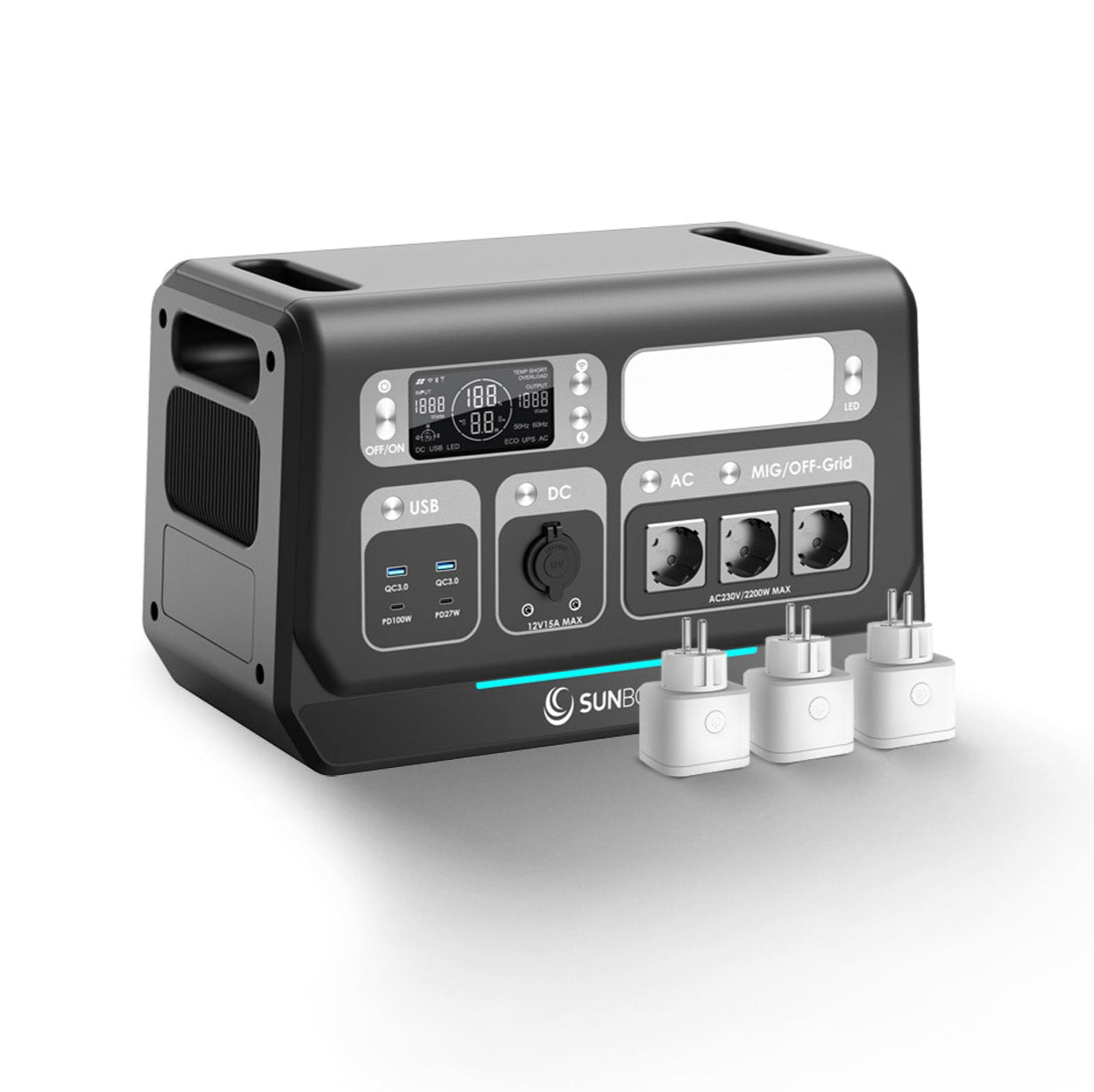 Sunbooster POWERSTATION GRID+ inkl. 3 SP