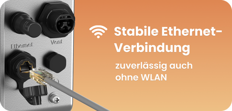 Stabile Ethernet-Verbindung, zuverlässig auch ohne WLAN